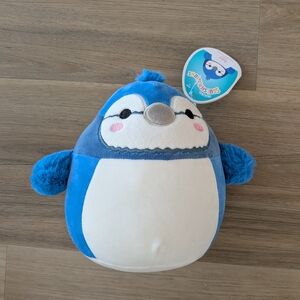 Squishmallows Blue and White Stuffed Animal